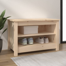 vidaXL tömör fenyőfa cipőtároló pad 70 x 38 x 45,5 cm bútor