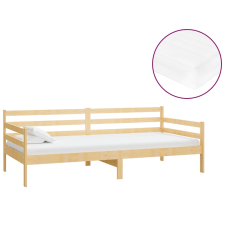 vidaXL tömör fenyőfa dívány matraccal 90 x 200 cm (3083579) ágy és ágykellék