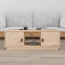vidaXL tömör fenyőfa dohányzóasztal 100x50x35 cm bútor