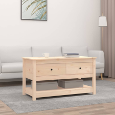 vidaXL tömör fenyőfa dohányzóasztal 102 x 49 x 55 cm bútor