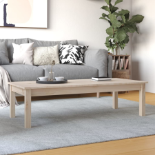 vidaXL tömör fenyőfa dohányzóasztal 110 x 50 x 30 cm bútor