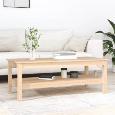 vidaXL tömör fenyőfa dohányzóasztal 110 x 50 x 40 cm bútor