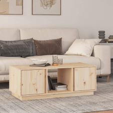 vidaXL tömör fenyőfa dohányzóasztal 110 x 50 x 40 cm bútor