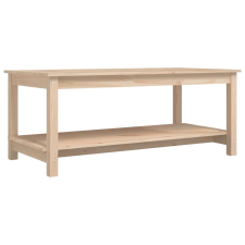 vidaXL tömör fenyőfa dohányzóasztal 110 x 55 x 45 cm (822272) bútor