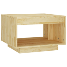 vidaXL tömör fenyőfa dohányzóasztal 50 x 50 x 33,5 cm (808503) bútor