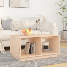 vidaXL tömör fenyőfa dohányzóasztal 80 x 50 x 40 cm bútor