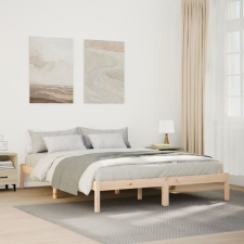 vidaXL tömör fenyőfa extra hosszú ágykeret matrac nélkül 160 x 220 cm ágy és ágykellék
