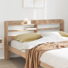 vidaXL tömör fenyőfa fejtámla polcokkal 135 cm ágy és ágykellék