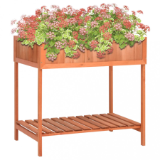 vidaXL tömör fenyőfa fűszernövény-ültető 80 x 60 x 80 cm kerti dekoráció