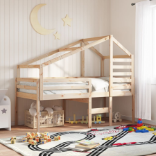 vidaXL tömör fenyőfa gyerekágytető 188 x 82 x 113 cm ágy és ágykellék