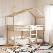vidaXL tömör fenyőfa gyerekágytető 203 x 80,5 x 142 cm ágy és ágykellék