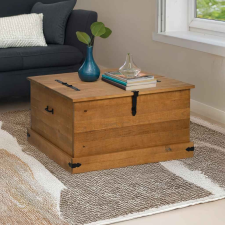 vidaXL tömör fenyőfa HALDEN tárolószekrény 91x91x47 cm bútor