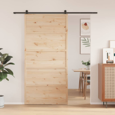 vidaXL tömör fenyőfa istálló stílusú ajtó 100 x 208 cm építőanyag