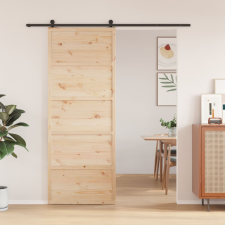 vidaXL tömör fenyőfa istálló stílusú ajtó 80x208 cm építőanyag