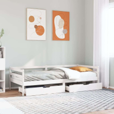 vidaXL tömör fenyőfa kanapéágy fiókkal 90 x 200 cm ágy és ágykellék