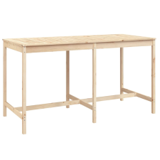 vidaXL tömör fenyőfa kerti asztal 203,5x90x110 cm (824102) kerti bútor