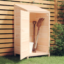 vidaXL tömör fenyőfa kerti fészer 55 x 52 x 112 cm kerti tárolás