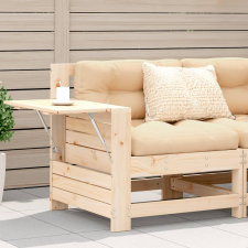 vidaXL tömör fenyőfa kerti karfás kanapé párnával kerti bútor