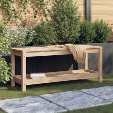 vidaXL Tömör fenyőfa kerti pad 108x35x45 cm kerti bútor