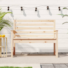 vidaXL tömör fenyőfa kerti pad 109x48x91,5 cm kerti bútor