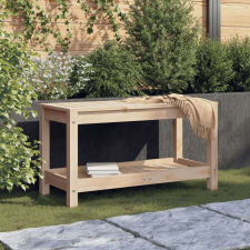 vidaXL tömör fenyőfa kerti pad 82,5x35x45 cm kerti bútor