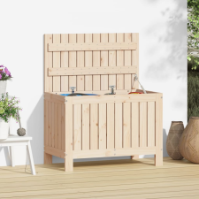 vidaXL tömör fenyőfa kerti tárolóláda 76x42,5x54 cm kerti tárolás