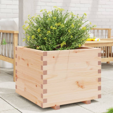 vidaXL tömör fenyőfa kerti virágtartó 60 x 60 x 49,5 cm kerti tárolás