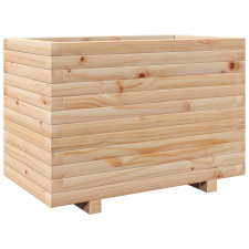 vidaXL tömör fenyőfa kerti virágtartó 70 x 40 x 49,5 cm kerti tárolás