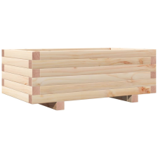 vidaXL tömör fenyőfa kerti virágtartó 70x40x26,5 cm kerti tárolás