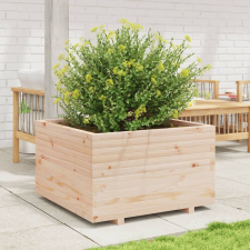vidaXL tömör fenyőfa kerti virágtartó 80 x 80 x 49,5 cm kerti tárolás