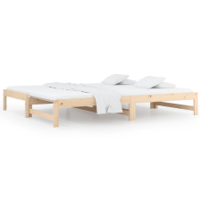 vidaXL tömör fenyőfa kihúzható kanapéágy 2x(80x200) cm (820432) ágy és ágykellék