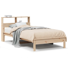 vidaXL tömör fenyőfa könyvespolcos ágy matrac nélkül 75 x 190 cm (855735) ágy és ágykellék