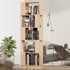 vidaXL tömör fenyőfa könyvszekrény/térelválasztó 51 x 25 x 163,5 cm bútor