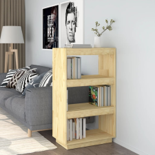vidaXL tömör fenyőfa könyvszekrény/térelválasztó 60 x 35 x 103 cm bútor