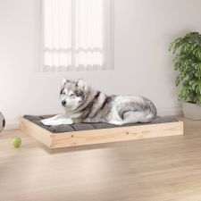 vidaXL tömör fenyőfa kutyaágy 101,5x74x9 cm szállítóbox, fekhely kutyáknak
