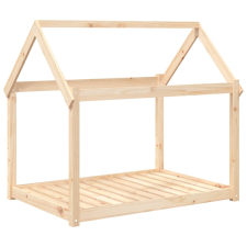 vidaXL tömör fenyőfa kutyaágy 111 x 80 x 100 cm (822217) szállítóbox, fekhely kutyáknak