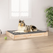 vidaXL tömör fenyőfa kutyaágy 91,5x64x9 cm szállítóbox, fekhely kutyáknak