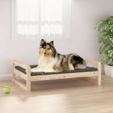vidaXL tömör fenyőfa kutyaágy 95,5x65,5x28 cm szállítóbox, fekhely kutyáknak