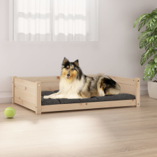 vidaXL Tömör fenyőfa kutyaágy 95,5x65,5x28 cm szállítóbox, fekhely kutyáknak