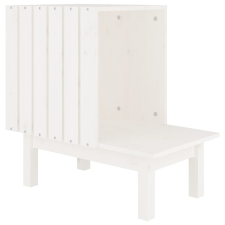 vidaXL tömör fenyőfa macskaház fehér 60 x 36 x 60 cm (822453) macskafelszerelés