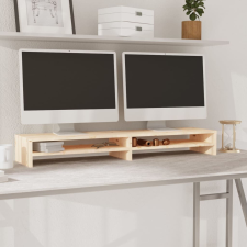 vidaXL tömör fenyőfa monitorállvány 100 x 24 x 13 cm bútor