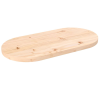 vidaXL tömör fenyőfa ovális asztallap 70 x 35 x 2,5 cm