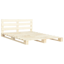 vidaXL tömör fenyőfa raklap ágykeret 180 x 200 cm (285246) ágy és ágykellék