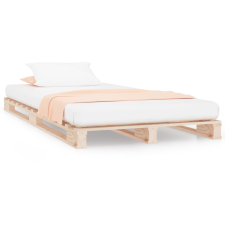 vidaXL tömör fenyőfa raklapágy 75 x 190 cm (2FT6 Small Single) (821417) ágy és ágykellék
