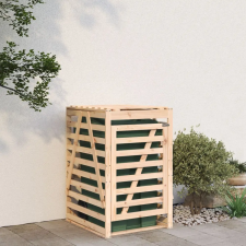 vidaXL tömör fenyőfa szemeteskuka tároló 84x90x128,5 cm kerti tárolás