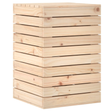 vidaXL tömör fenyőfa szennyeskosár 44 x 44 x 66 cm (832317) bútor
