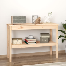 vidaXL tömör fenyőfa tálalóasztal 110 x 40 x 75 cm bútor