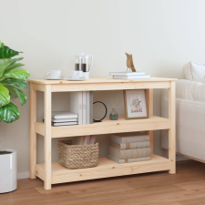 vidaXL tömör fenyőfa tálalóasztal 110x40x74 cm bútor