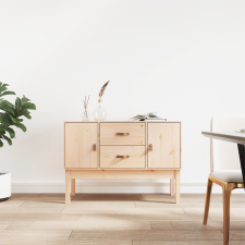 vidaXL tömör fenyőfa tálalószekrény 110 x 40 x 78 cm bútor