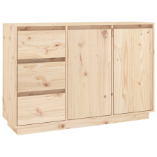 vidaXL tömör fenyőfa tálalószekrény 111 x 34 x 75 cm (813804) bútor